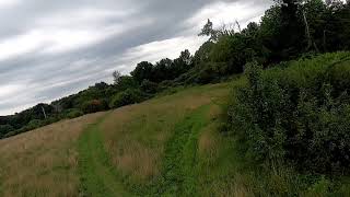 new drone built from scratch, testing it out on the hill.