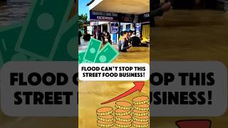 Flood Can't Stop This Street Food Business! #streetfood #shorts