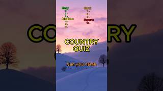 Guess The Country | First 2 letters only country quiz