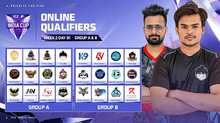 🔴[HINDI]  TEZ FFMIC 2025 | Online Qualifiers - Week 2 | Day 1 | Group A & B