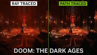 Doom: The Dark Ages – Ray Tracing vs Path Tracing [Visuals/Performance Comparison + Gameplay]