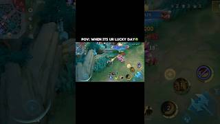 When luck saves the day 😎 #XBorg #MobileLegends #GamingShorts #MLBBShorts #FighterMain