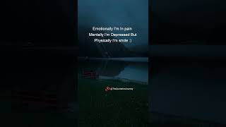 💔 Hidden Pain 🙂 | #SadReality #DeepFeelings #EmotionalQuotes