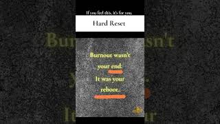 Break, Then Reboot  #Reboot #StartOver #MentalStrength #SilentGrowth #DeepWork