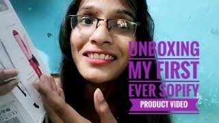 Unboxing my first ever sopify items 🤟✌️💙