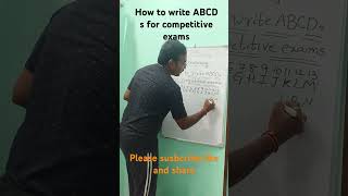 How to write ABCDs for competitive exams 🔥| Reasoning #physics #education #reasoning #india #basics