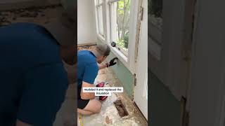 #diy Happy wife = happy life! Grouting now, and installing trim on doors, doing