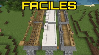 ¡COMO HACER PUENTES EN MINECRAFT FACILES!
