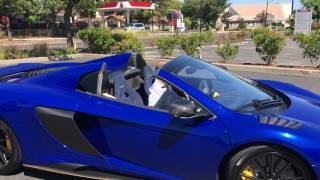 McLaren 675LT Spider top up operation