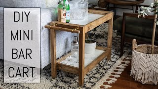 DIY Mini Bar Cart