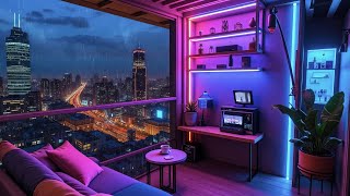 City Rain Lofi ☔ Chill Lofi Hip Hop Melodies for Midnight Thinking | Lofi Rain Beats