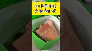 GrOw bag kaise bharen || How to fill a Large grow bag with less soil #gardening