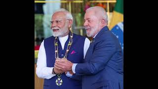 PM Modi conferred with Brazil's highest honour #news #brazil #Bharat #pmmodi