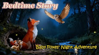 🌙 Baby Foxes' Magical Night | Bedtime Story for Kids | Gentle Fairy Tale #StoryTime