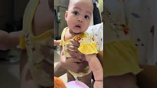 Pretty Funny baby Girl Adorable Newborn 6 months old Panhapor or PorPor #momlife #kids #cute #baby
