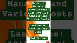 BANK OF BARODA GOVT JOBS OUT 2025 #jammutoday #jammutimes #jammuandkashmir #regionalhead#bobjobsin
