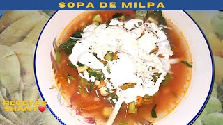 💥Sopa De Verduras Con Flor De Calabaza😋😍 |🔴Lista En 15 Minutos