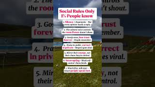 Social Rules Only 1% people Know #psychology #shorts #facts #ytshorts