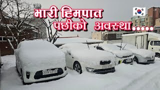 Heavy snow fall of the century 😱😱THEBA||