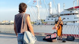 FAMOUS MUSICIAN JOINS BUSKER AS THEY SING HIS ORIGINAL SONG 😲🥹