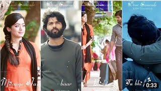 Dear Comrade | Vijay Devarakonda Status | Rashmika | Full Screen WhatsApp Status Hindi 2020 | Latset