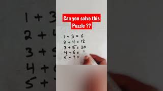 Can you solve this puzzle | #shorts #mathshorts