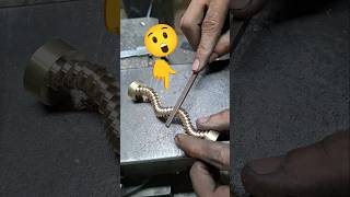making a crazy part from brass on lathe machine #mechanical #engineering #lathe #shorts #brass #fyp