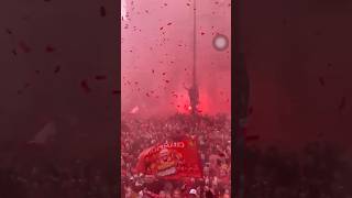 Liverpool’s Sky Turns Red – Trophy Parade Madness! 🏆🔴 #YNWA