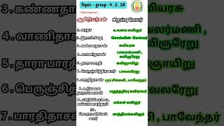 ஆசிரியர்கள் - சிறப்பு பெயர் #group4 #tnpsc