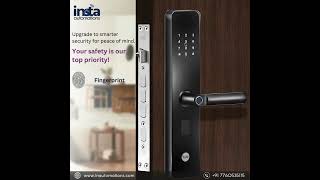 Upgrade your home security effortlessly with Insta Automations smart door locks. #homeautomation