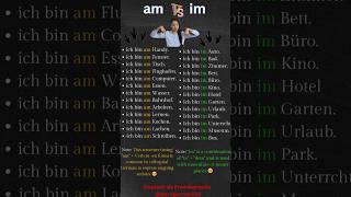 The Power of 'AM' vs 'IM' Explained! 🇩🇪🔥 Master German Fast