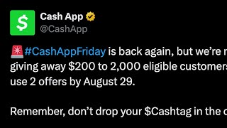 Cash Appで200ドルを獲得する方法 #CashAppFriday