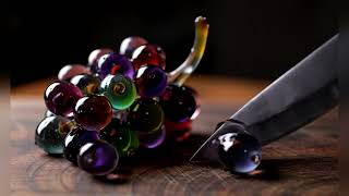 Cutting Glass Fruit in Perfect Satisfying Slices (ASMR)  