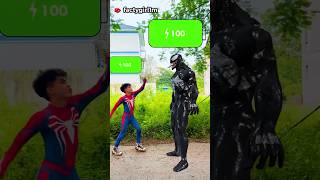 Venom + SpiderMan = Power Down! #shorts #venom #spiderman #monster #gorilla #joker