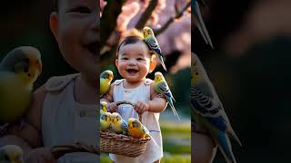 টিয়া পাখির খেলা | বাচ্চাদের মজার ভিডিও । কার্টুন ভিডিও #টিয়া  #বাচ্ছা #funny_videos #baby_video