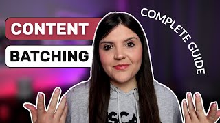 How I Batch Create 15+ Content Pieces in JUST 3 Hours a Week