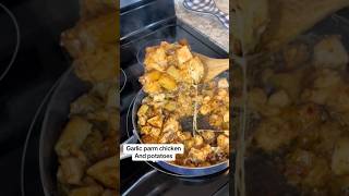 garlic parm chicken and potatoes #parmesan #garlicparmchickenandpotatoes #bdubs #easydinner