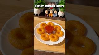 Crispy potato rings recipe #shorts #recipe #potato #snacks #viral #trending #shortsfeed #shortvideo