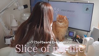 Cosy Vlog | Days in my Life of a Software Engineer Living with Cats 💐 Unboxing Cute Tablewares 📦