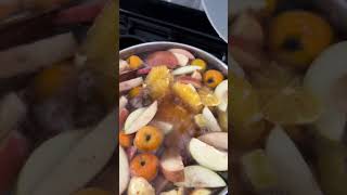 Ponche de Frutas 🍎🍏 #recetas #ponchenavideño #cocina #shorts #shortsfeed #mexicana