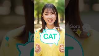 【AI Japanese lesson】ねこ(cat) #sora2