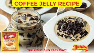 The Perfect Coffee Jelly Recipe by Yummy Pinoy Recipes • Coffee Jelly Recipe the Right Way