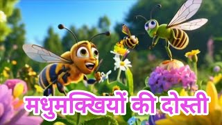 Story of Bees #Hindi Story #Kahaniya #Cartoon #Animation 