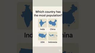 which country has the most population #vralvideo #newvideo