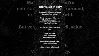 #theory #value #knowyourworth #growthmindset #selflove #selfcare #psychology #life #lifelessons