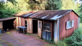 Couple Turns Abandoned Shed Into Cozy Home | Full Renovation by @project.restoration