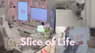 vlog | Slice of Life Living with 3 Cats.*♡ New Loungewear, Seaside Staycation, Welcoming a New Kitty