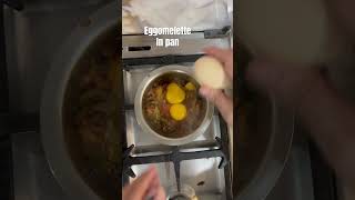 Eggs in pan ! Double yolk eggs #organiceggs #healthybreakfast #cooking #food #dubai