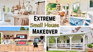SMALL HOUSE MAKEOVER ~ Before & After Home Makeover ~ Small House Decorating Ideas ~ Thrifted Decor