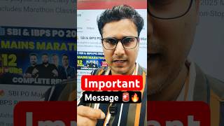 🚨Important message to all dear students. #examaspirents #shorts #ibpspomains2025
